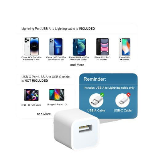 3-Pack Iphone Charger【Apple Mfi Certified 】