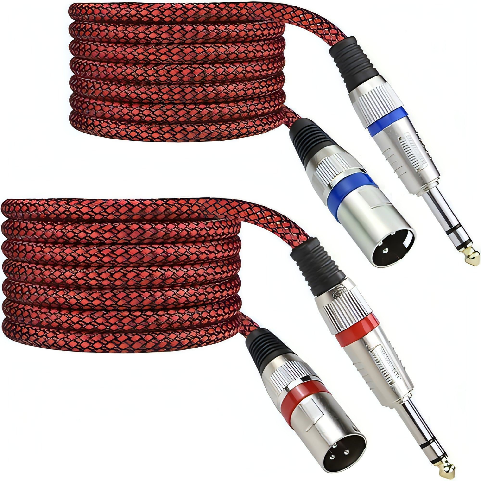 Balanced XLR Male to 1/4 TRS Audio Cables with Neutrik Connectors - Custom  Cable Connection