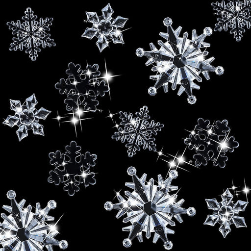 40 Pieces Christmas Snowflake Ornaments - Silver