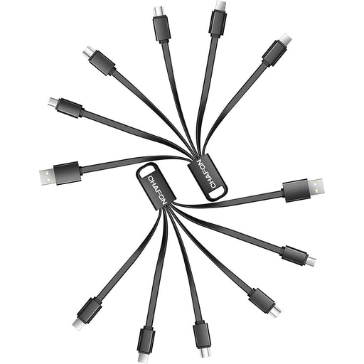 Multi Charging Cable Short 2Pack 6 in 1 