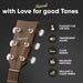 Guitar Strings Acoustic Guitar - Coated with Phosphor Bronze (6 String Set) Incl. 3 Picks - SJMUSICGROUP